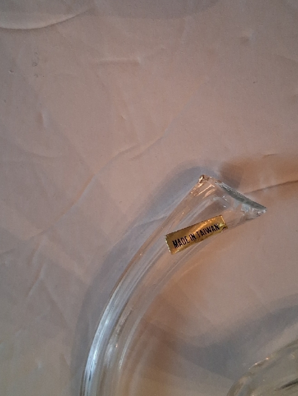 Clear Art Glass Calla Lily/ Jack-in-the-Pulpit Bud Vase - Picture 3 of 3
